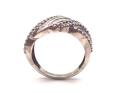 9ct White Gold Diamond Pave Ring