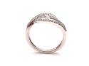 9ct White Gold Diamond Pave Ring