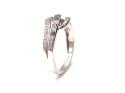 9ct White Gold Diamond Pave Ring