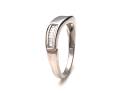 9ct White Gold Diamond Wave Band