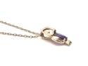 9ct Amethyst Owl Pendant & Chain