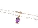 9ct Amethyst Pendant & Chain