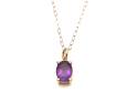 9ct Amethyst Pendant & Chain