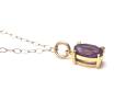 9ct Amethyst Pendant & Chain