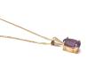 9ct Amethyst Pendant & Chain