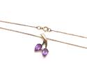 9ct Amethyst Pendant & Chain