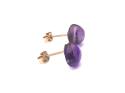 9ct Cabochon Cut Amethyst Stud Earrings