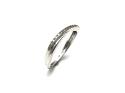 9ct White Gold Diamond Crossover Ring