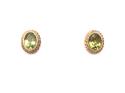 9ct Yellow Gold Peridot Stud Earrings