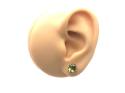 9ct Yellow Gold Peridot Stud Earrings