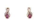 9ct  Ruby & Diamond Stud Earrings