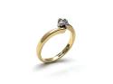 18ct Yellow Gold Diamond Solitaire Ring