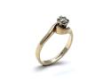 9ct Yellow Gold Diamond Solitaire Ring