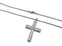 Platinum Diamond Cross & Chain