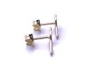 9ct Yellow Gold Cross Stud Earrings