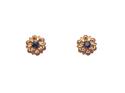 9ct Yellow Gold Sapphire Stud Earrings