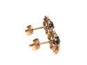 9ct Yellow Gold Sapphire Stud Earrings