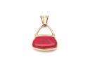 9ct Yellow Gold Enamel handbag Pendant