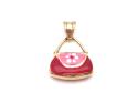 9ct Yellow Gold Enamel handbag Pendant