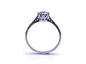 9ct White Gold CZ Solitaire Ring