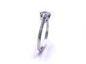 9ct White Gold CZ Solitaire Ring