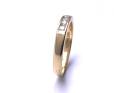 18ct Yellow Gold CZ 5 Stone Ring