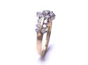 14ct Yellow Gold CZ Cluster Ring