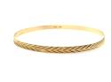 9ct Yellow Gold Patterned Bangle