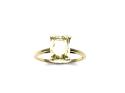 9ct Canary Kunzite Solitaire Ring