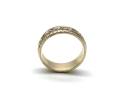 9ct Yellow Gold Patterned Wedding Ring