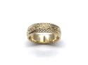 9ct Yellow Gold Patterned Wedding Ring