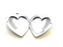 Silver Plain Heart Locket 35mm