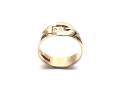 9ct Yellow Gold Buckle Ring