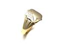 9ct Yellow Gold Shield Signet Ring