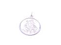 Silver Double Sided St Christopher Pendant