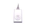 Silver St Christopher Ingot Pendant