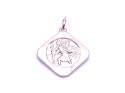 Silver Double Sided St Christopher Pendant