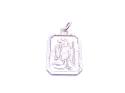 Silver Rectangular St Christopher Pendant