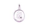 Silver Cut Out St Christopher Pendant