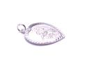 Silver Heart Shaped St Christopher