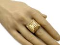 9ct Yellow Gold Pyramid Ring