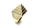 9ct Yellow Gold Pyramid Ring