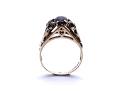 9ct Yellow Gold Garnet 3 Stone Ring