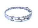 Silver CZ Fancy Bangle