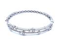 Silver CZ Fancy Bangle