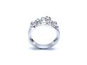 Silver Multi Row Rubover CZ Ring