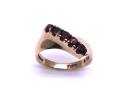 9ct Yellow Gold Garnet 5 Stone Ring