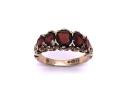 9ct Yellow Gold Garnet 5 Stone Ring