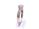 9ct Yellow Gold CZ Solitaire Ring