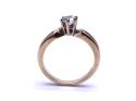 9ct Yellow Gold CZ Solitaire Ring